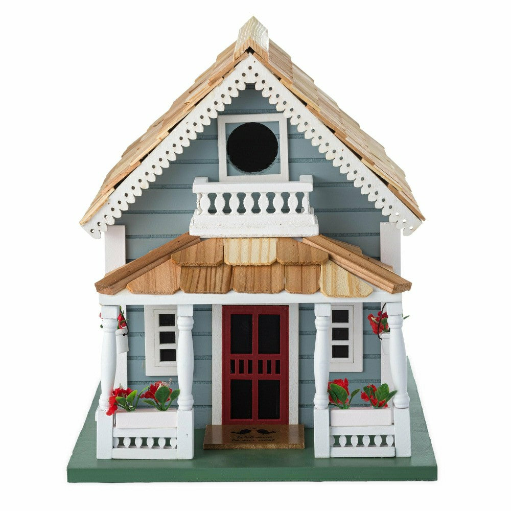 Blue Cottage Welcome Home Birdhouse | Plow & Hearth