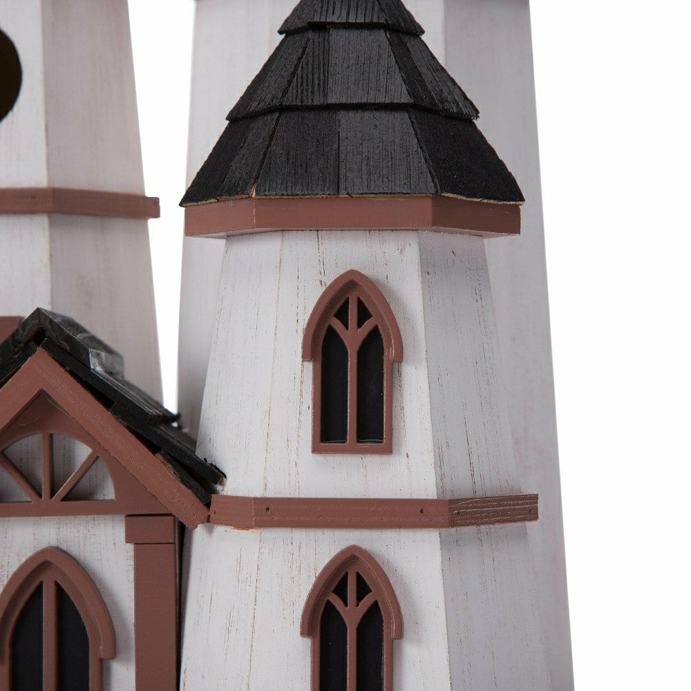 Three Tower Castle Birdhouse with Dragon Weathervane | Plow & Hearth