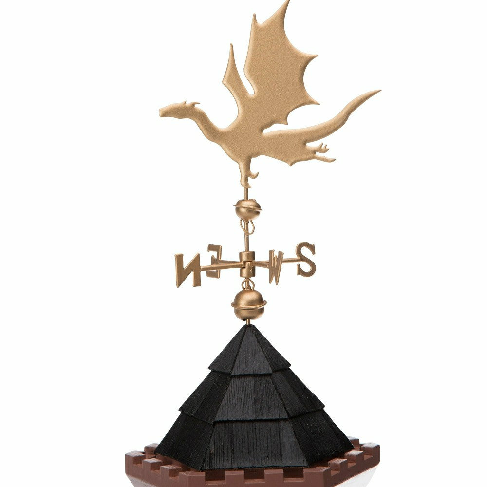 Three Tower Castle Birdhouse with Dragon Weathervane | Plow & Hearth