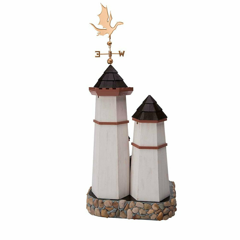 Three Tower Castle Birdhouse with Dragon Weathervane | Plow & Hearth
