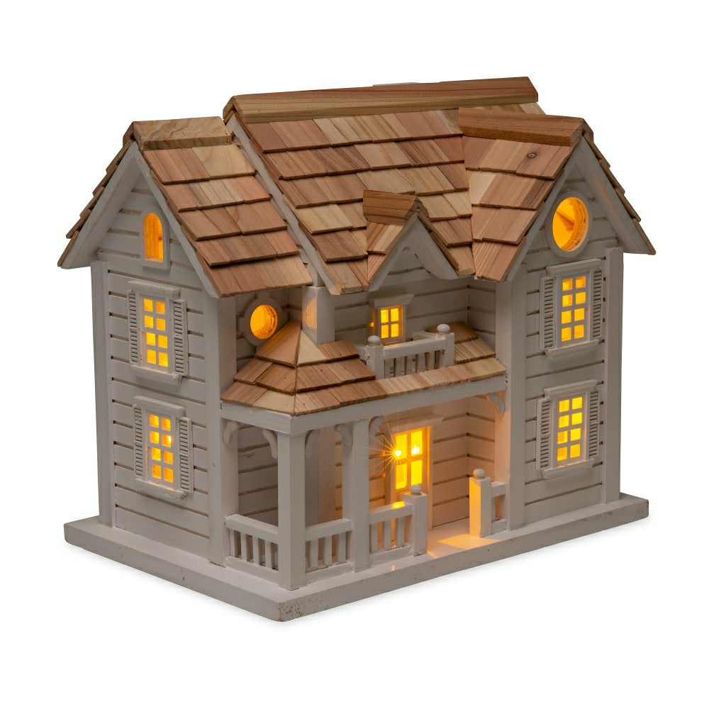 Kingsgate Cottage Lighted Birdhouse | Plow & Hearth