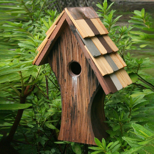 Knottingham Antique Cypress Shingled Roof Birdhouse | Plow & Hearth