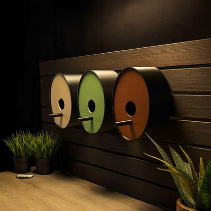 Ellipse Earth Tones Modern Birdhouse | Plow & Hearth