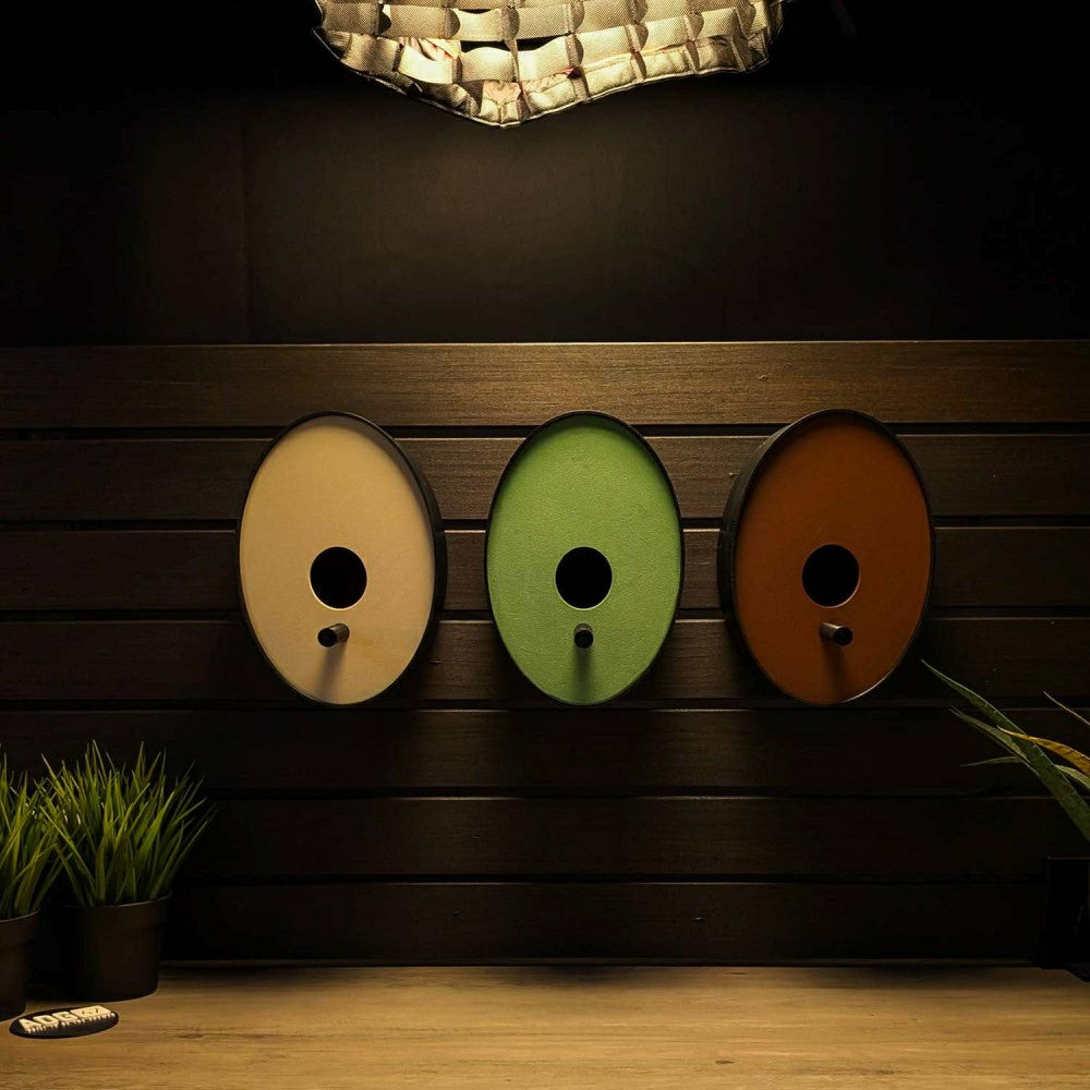 Ellipse Earth Tones Modern Birdhouse | Plow & Hearth