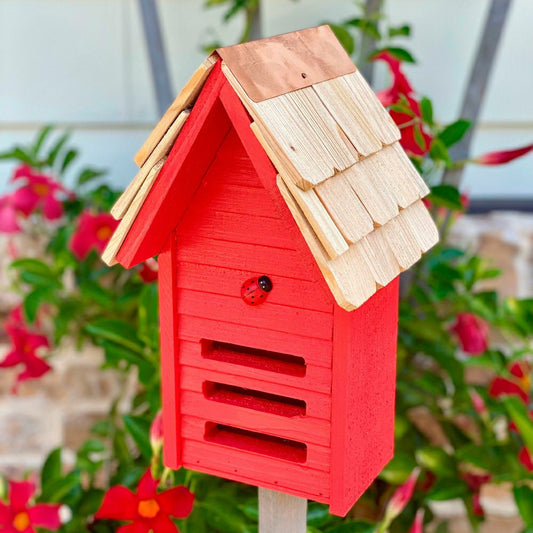 Ladybug House with Mounting Pole | Plow & Hearth