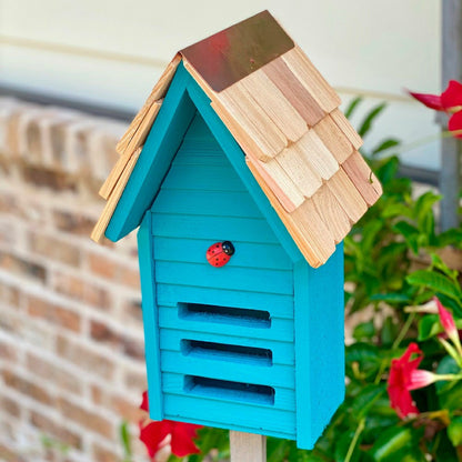 Ladybug House with Mounting Pole | Plow & Hearth