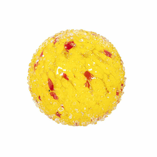 Art Glass Bee and Butterfly Ball, Yellow | Plow & Hearth