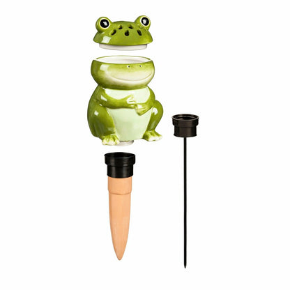 Whimsical Ceramic Fruit Fly/Gnat Trap with Watering Globe | Plow & Hearth