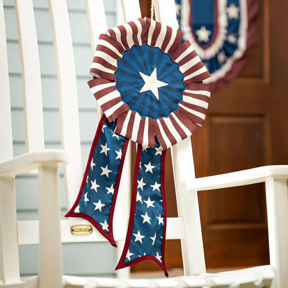 Patriodic Bow, Stars and Stripes 12"x24" | Plow & Hearth