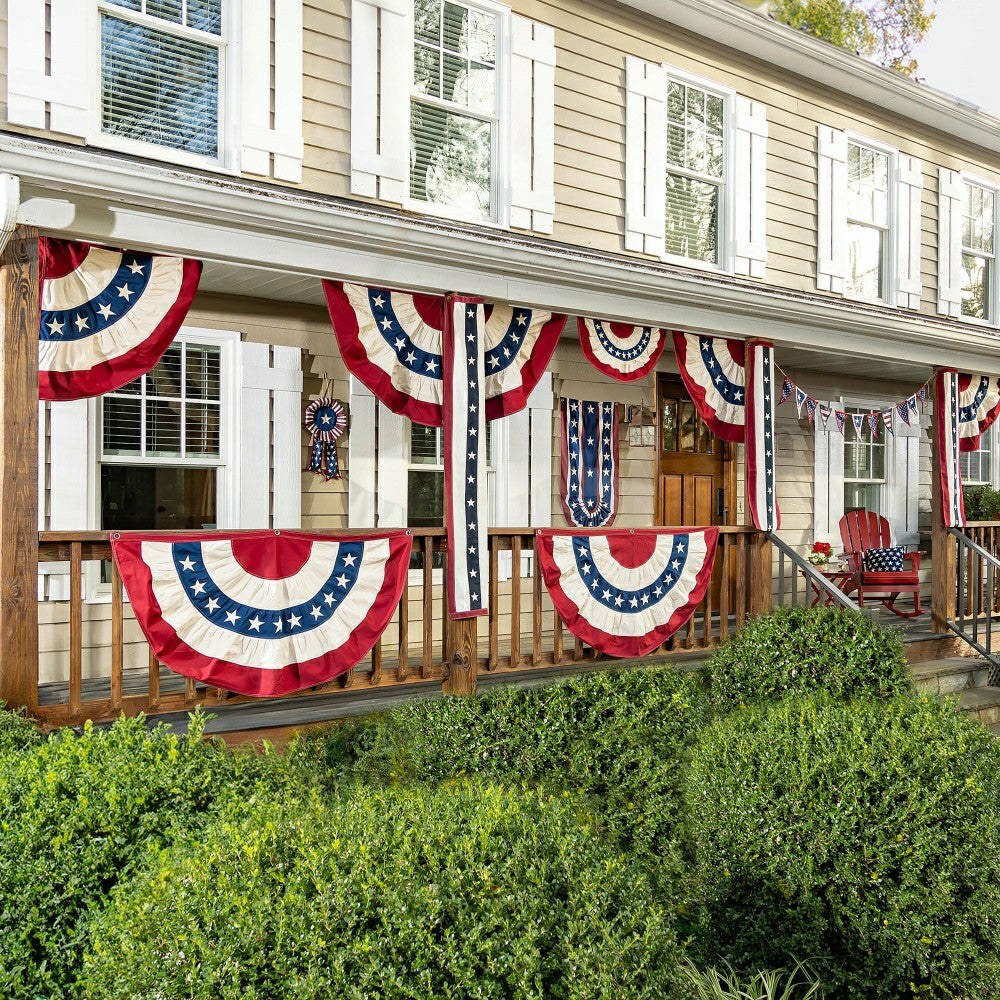 Patriodic Bow, Stars and Stripes 12"x24" | Plow & Hearth