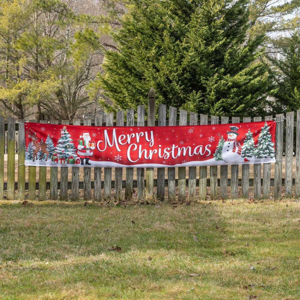 Merry Christmas Fence Banner | Plow & Hearth