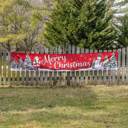 Merry Christmas Fence Banner | Plow & Hearth