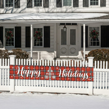Christma Ornament Fence Banner | Plow & Hearth