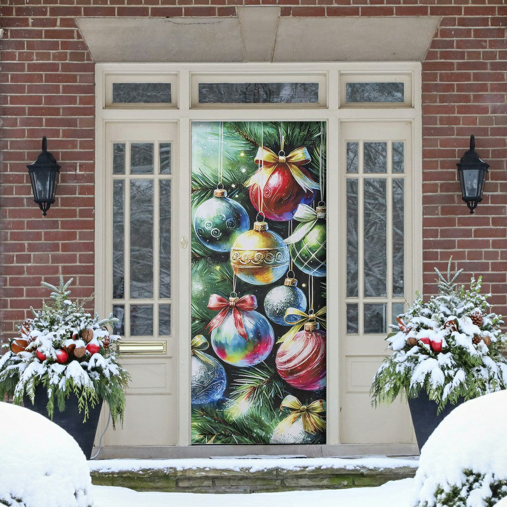 Holiday Ornaments Door Cover | Plow & Hearth
