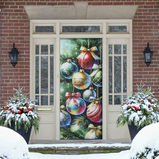 Holiday Ornaments Door Cover | Plow & Hearth
