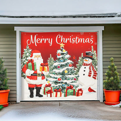 Merry Christmas Single Garage Door Cover | Plow & Hearth