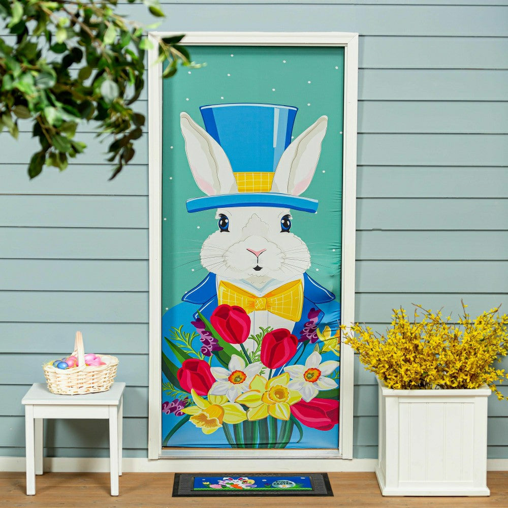 Mister Easter Bunny Elastic Door Cover | Plow & Hearth