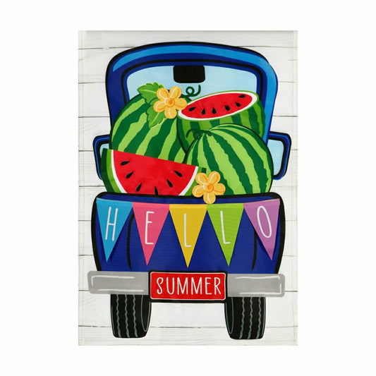 Hello Watermelon Truck Flag | Plow & Hearth