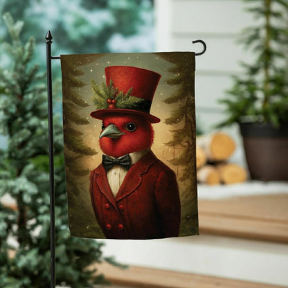 Sir Cardinal Suede Garden Flag | Plow & Hearth
