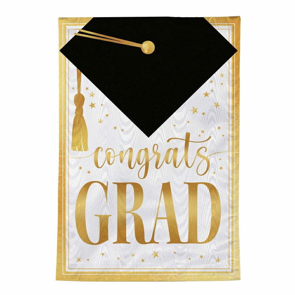 Graduation Moire Garden Flag | Plow & Hearth