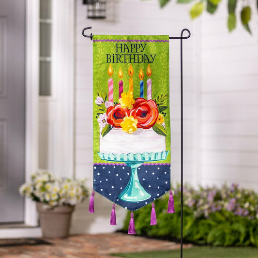 Floral Happy Birthday Cake Everlasting Impression | Plow & Hearth