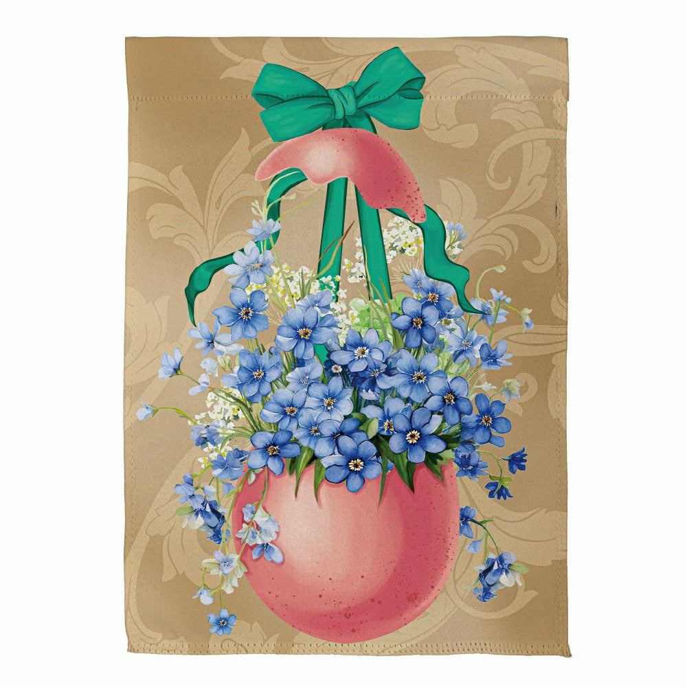 Floral Easter Egg Suede Garden Flag | Plow & Hearth