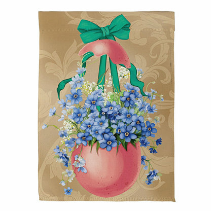 Floral Easter Egg Suede Garden Flag | Plow & Hearth
