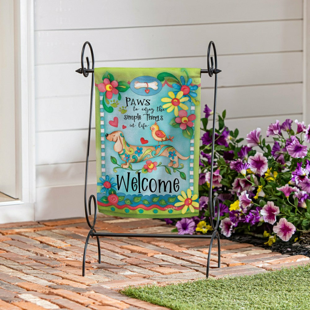 Dog Life Suede Garden Flag | Plow & Hearth