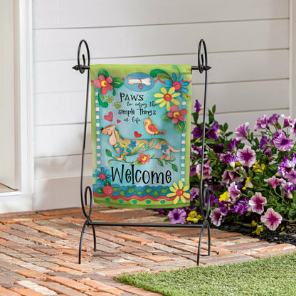 Dog Life Suede Garden Flag | Plow & Hearth