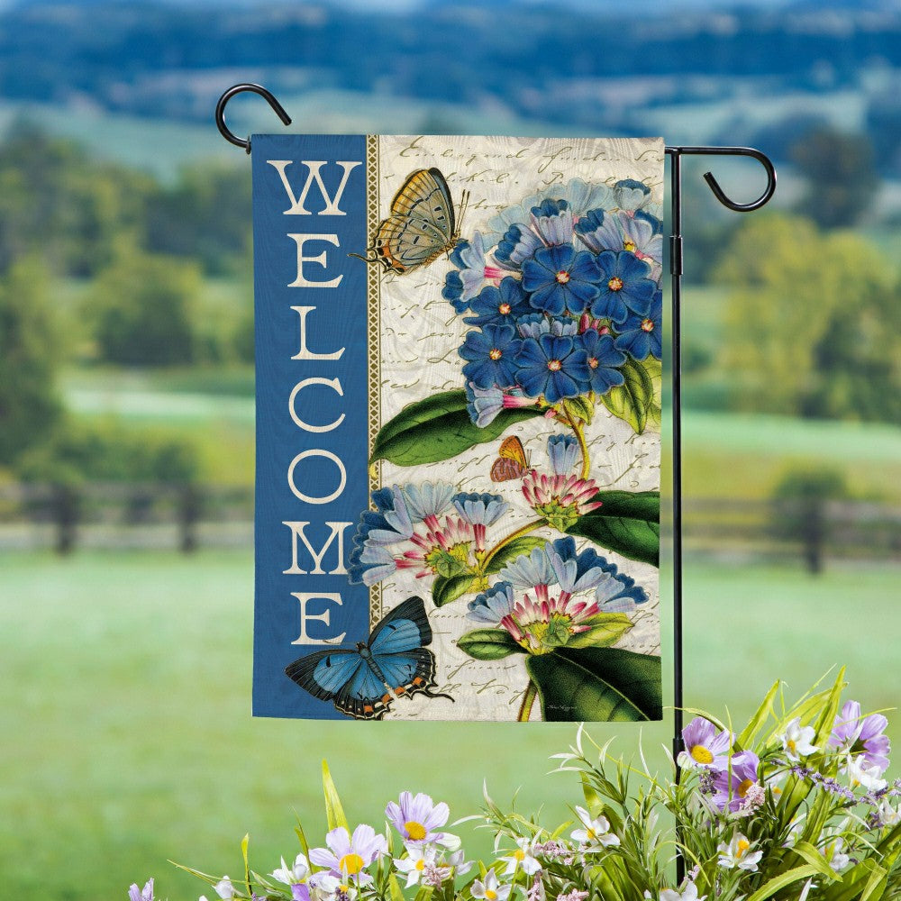 Floral Horse Welcome Moire House Flag | Plow & Hearth