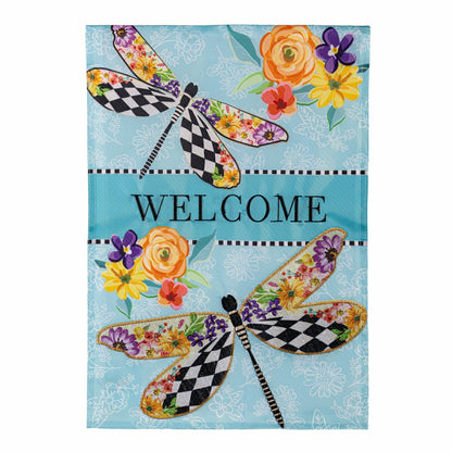 Mack Childs Dragonfly Applique Garden Flag | Plow & Hearth
