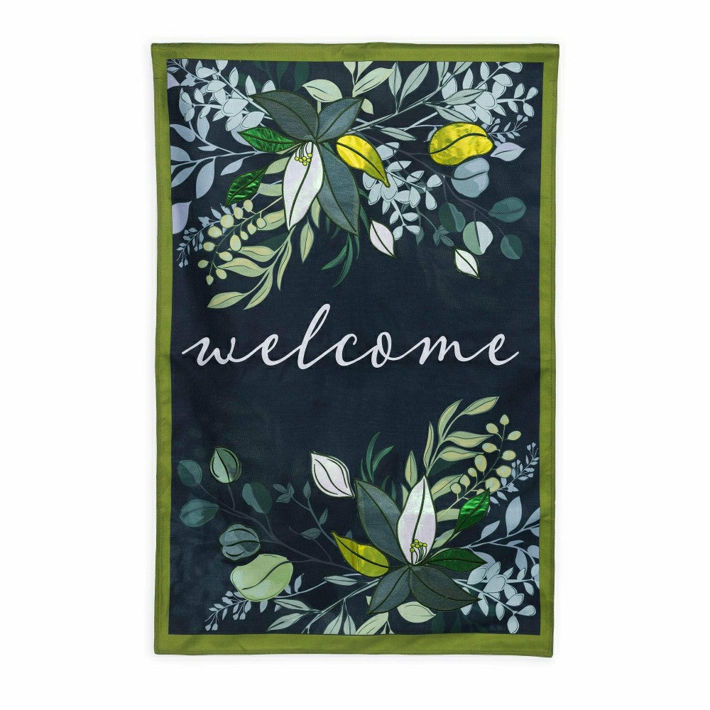 Botanical Welcome Estate Flag | Plow & Hearth