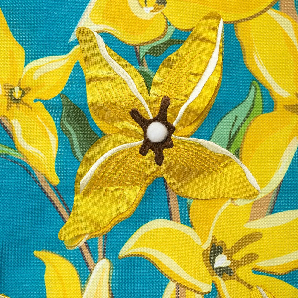 Forsythia and Chickadee Welcome Estate Flag | Plow & Hearth