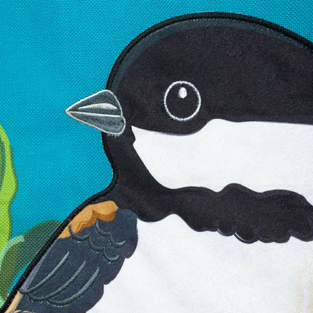 Forsythia and Chickadee Welcome Estate Flag | Plow & Hearth