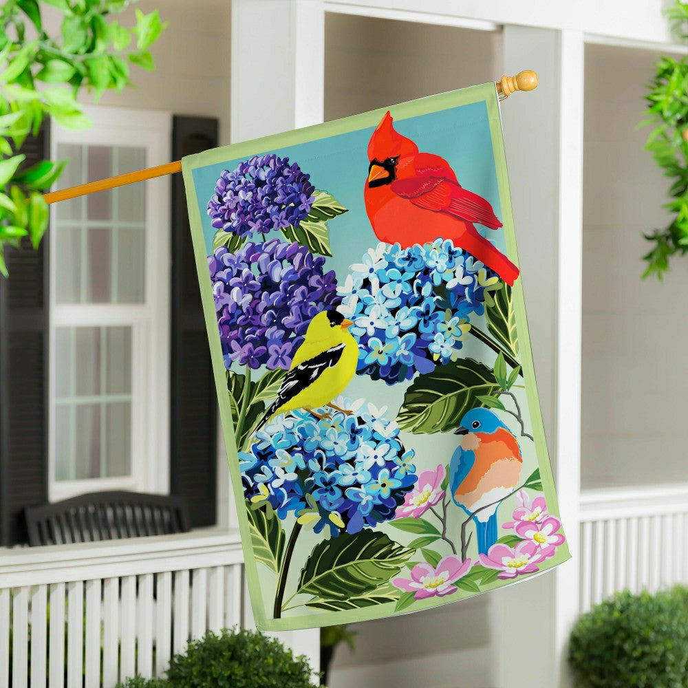 Songbird Sonata Applique House Flag | Plow & Hearth