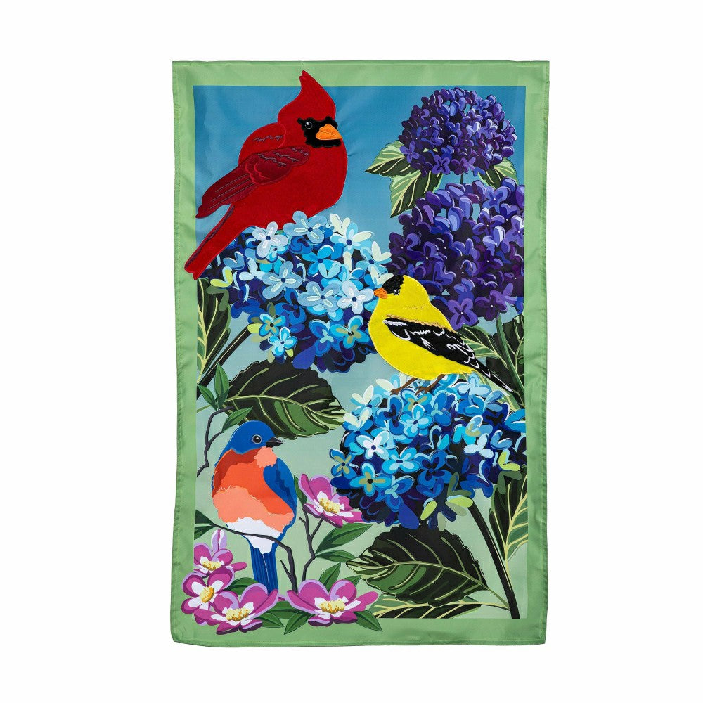 Songbird Sonata Applique House Flag | Plow & Hearth