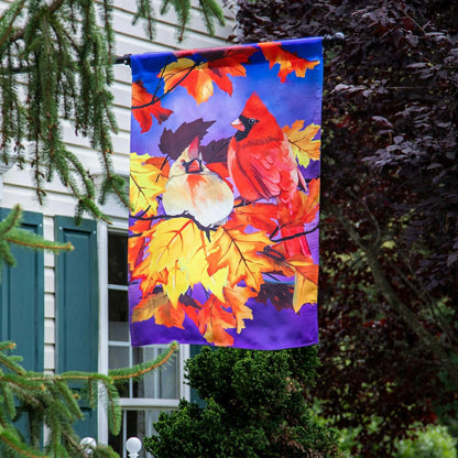 Cardinal Friends Lustre House Flag | Plow & Hearth