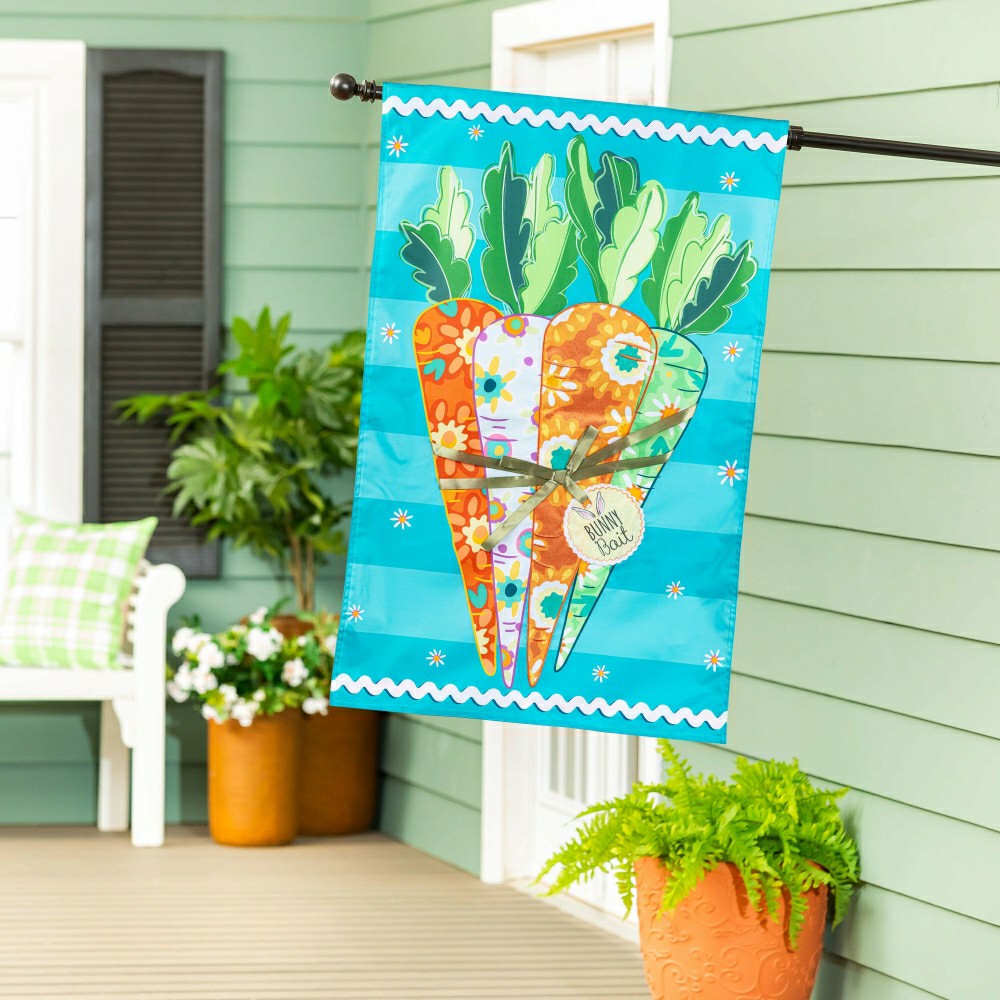 Bunny Bait Bunch Applique House Flag | Plow & Hearth