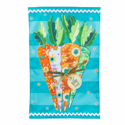 Bunny Bait Bunch Applique House Flag | Plow & Hearth
