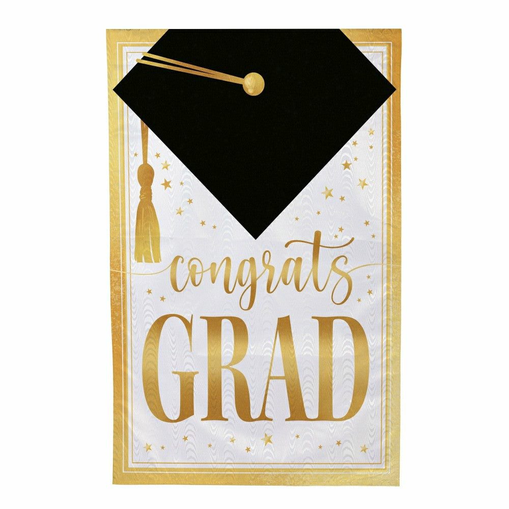 Graduation Moire House Flag | Plow & Hearth