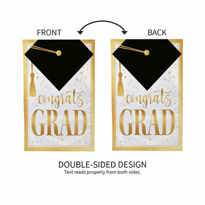 Graduation Moire House Flag | Plow & Hearth