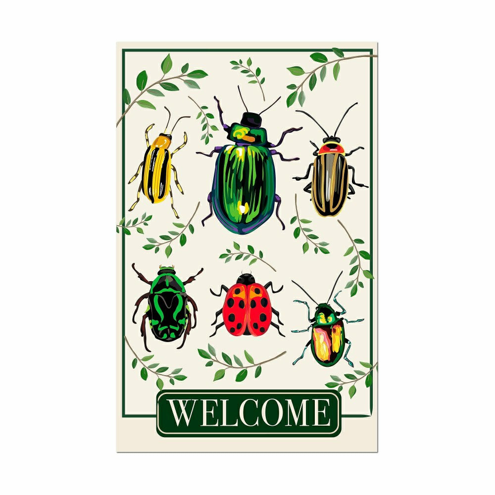 Garden Beetles Applique House Flag | Plow & Hearth