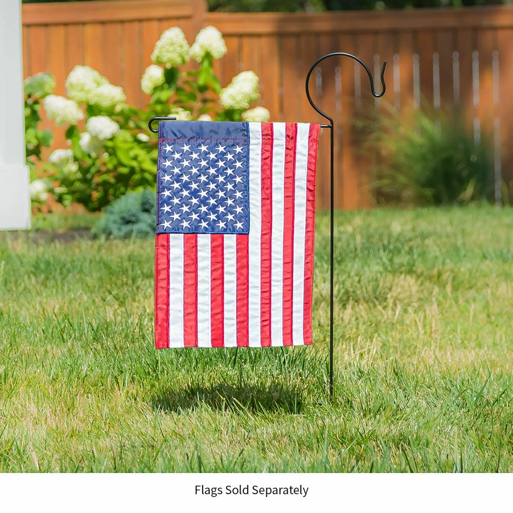 Garden Flag Stand with Shepherd’s Hook | Plow & Hearth