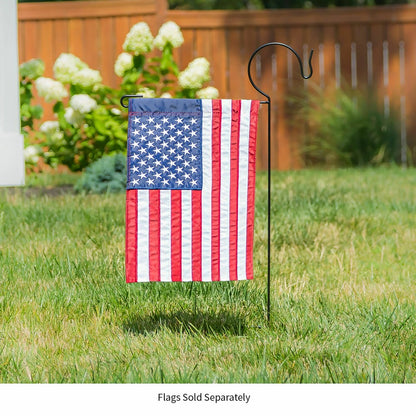 Garden Flag Stand with Shepherd’s Hook | Plow & Hearth