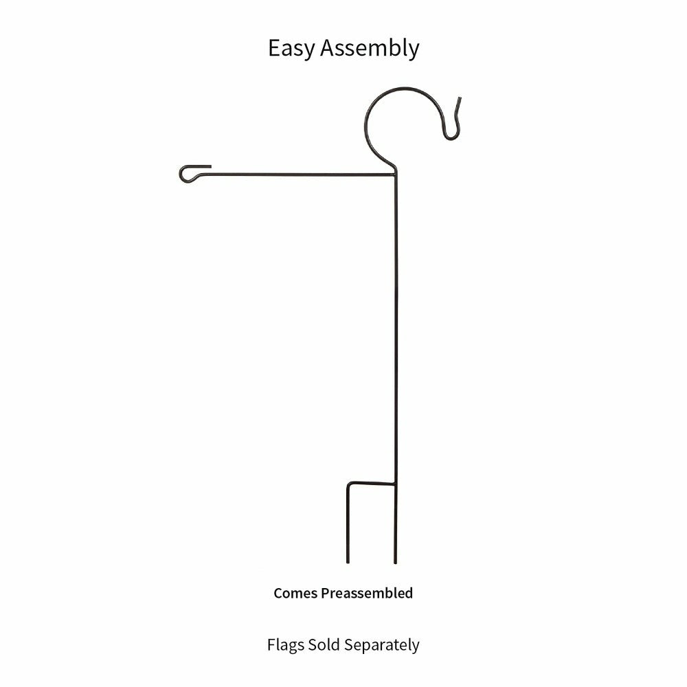 Garden Flag Stand with Shepherd’s Hook | Plow & Hearth