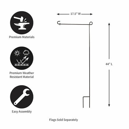 Black Garden Flag Stand | Plow & Hearth