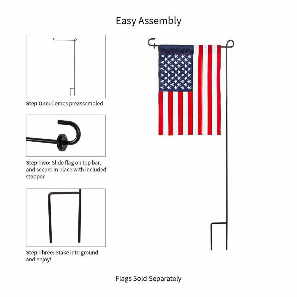 Black Garden Flag Stand | Plow & Hearth