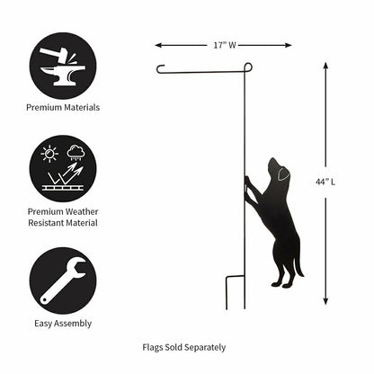 Dog Garden Flag Stand, KD | Plow & Hearth