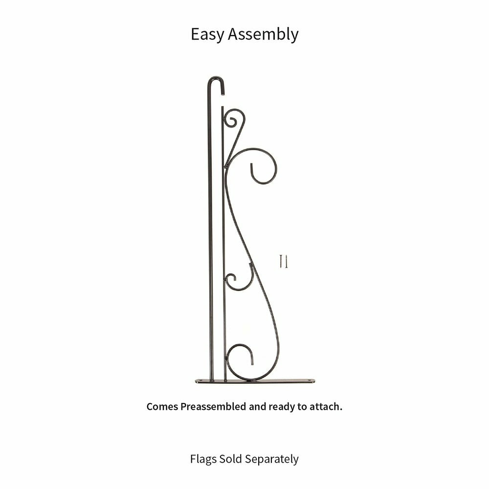 Swirl Wall-Mount House Flag Hanger | Plow & Hearth