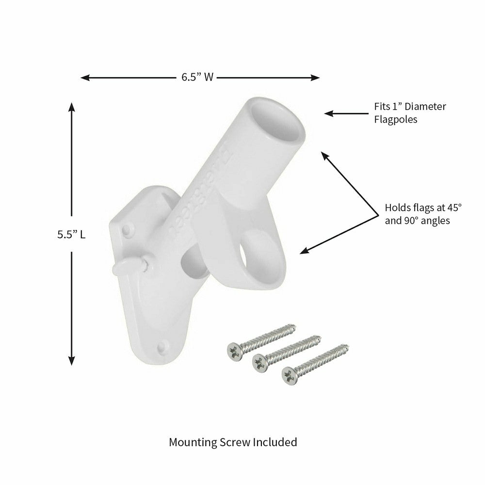 2-Position Cast Iron House Flag Bracket | Plow & Hearth